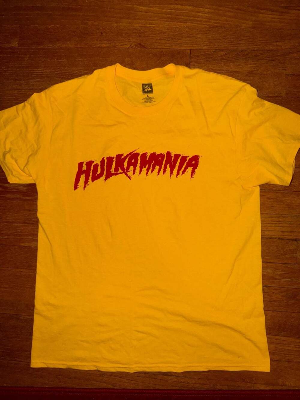 WWE Authentic Hulk Hogan HULKAMANIA Graphic T-Shirt Yellow